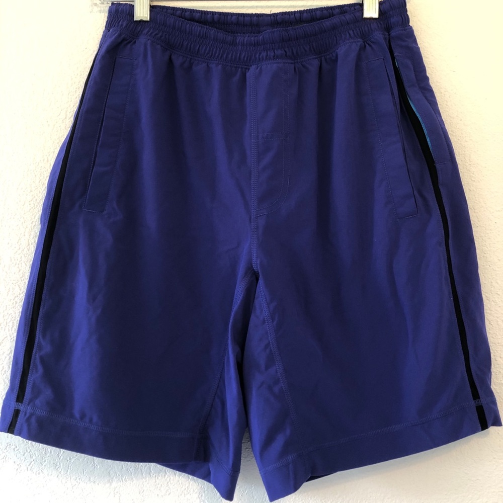 Lululemon pace breaker shorts (royal blue/purple)